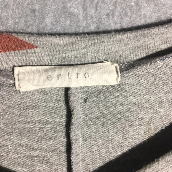 Womens Entro Blouse Oversized Multicolored Stars Drop Shoulder Summer Spring - Picture 2 of 5